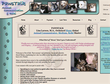 Tablet Screenshot of pawstalk.net